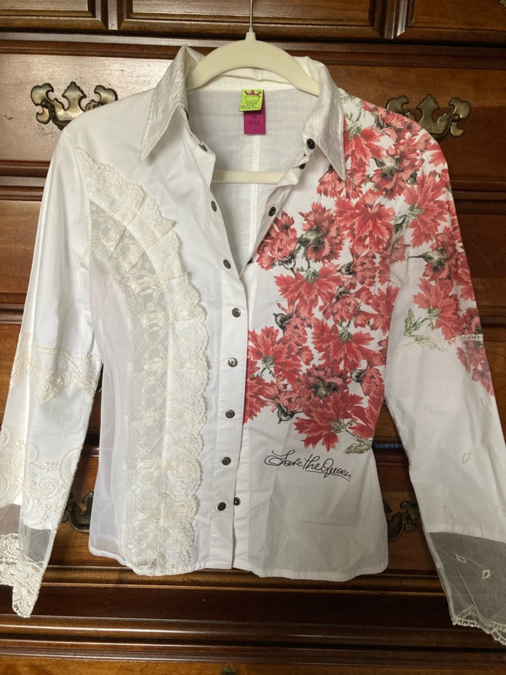 Save The Queen Button-Down Shirt